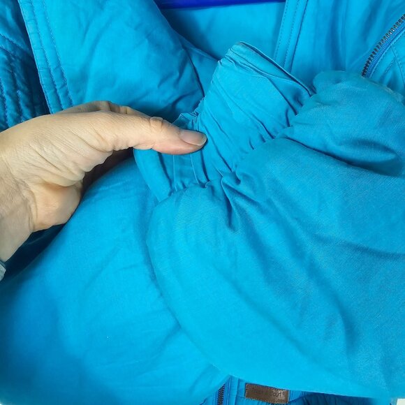 VTG 70s Penney Track & Court Ski Jumpsuit US Small Turquoise Made in Italy Rare - Picture 5 of 14